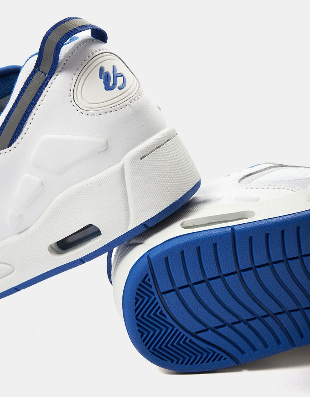 éS Creager Skate Shoes - White/Blue