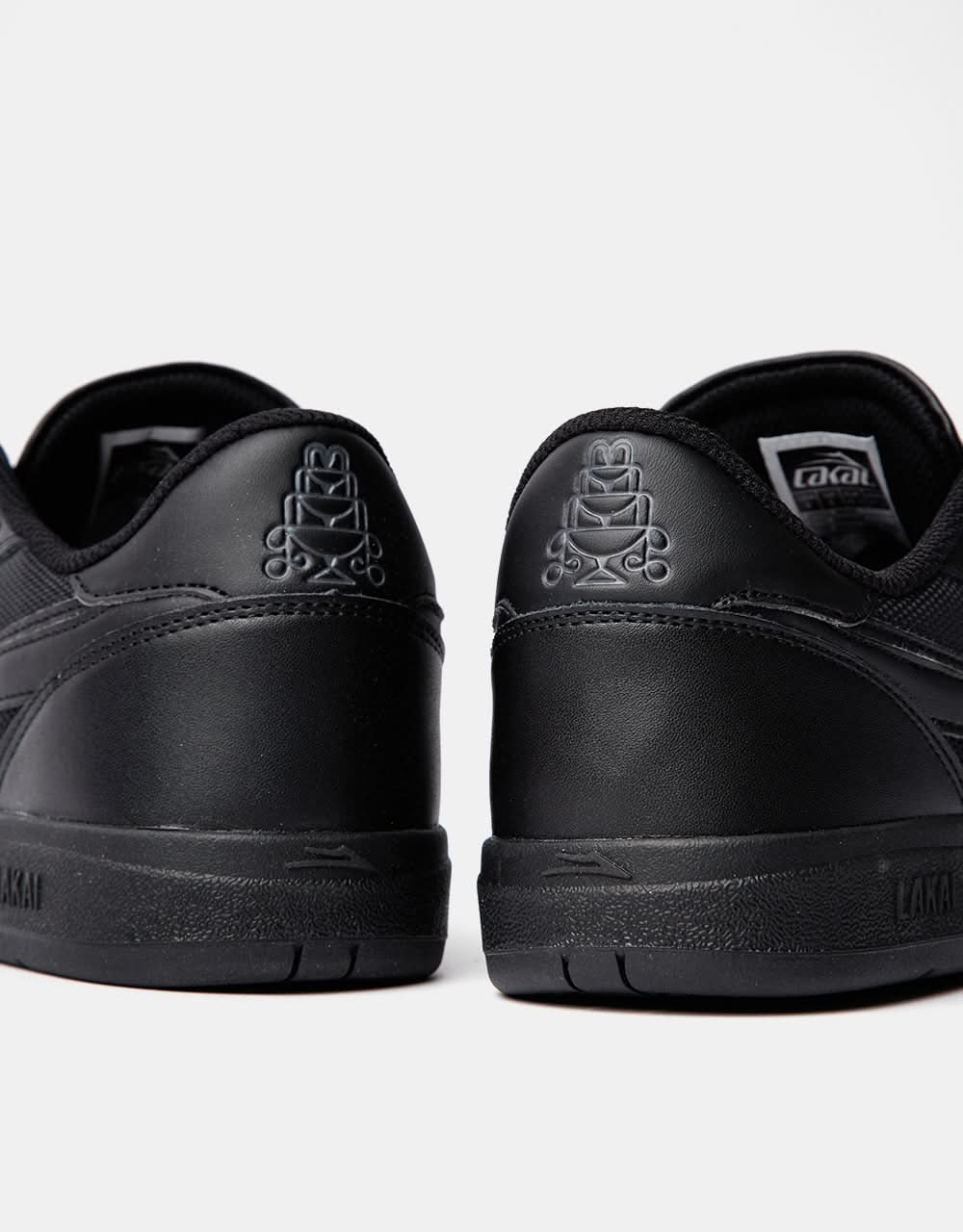 Lakai Terrace Skate Shoes - Black/Black Suede