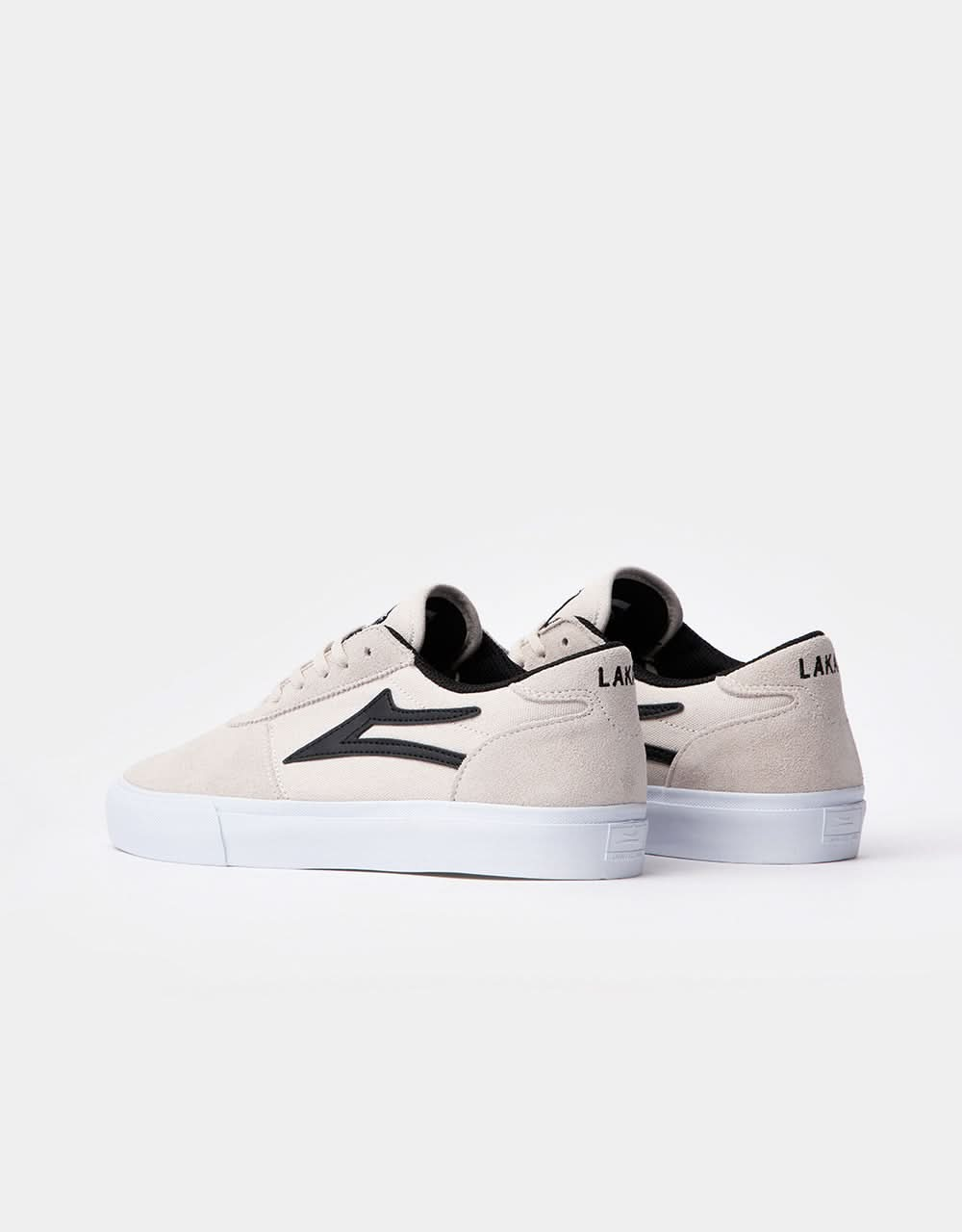 Scarpe da skate Lakai Manchester - Pelle scamosciata bianca/nera