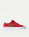 Lakai x Chocolate Atlantic Vulc Skate Shoes - Red Suede