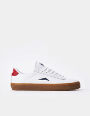 Chaussures de skate Lakai Newport - Blanc/Gomme Cuir