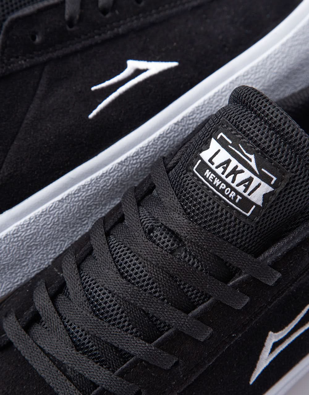 Scarpe da skate Lakai Newport - Pelle scamosciata nera