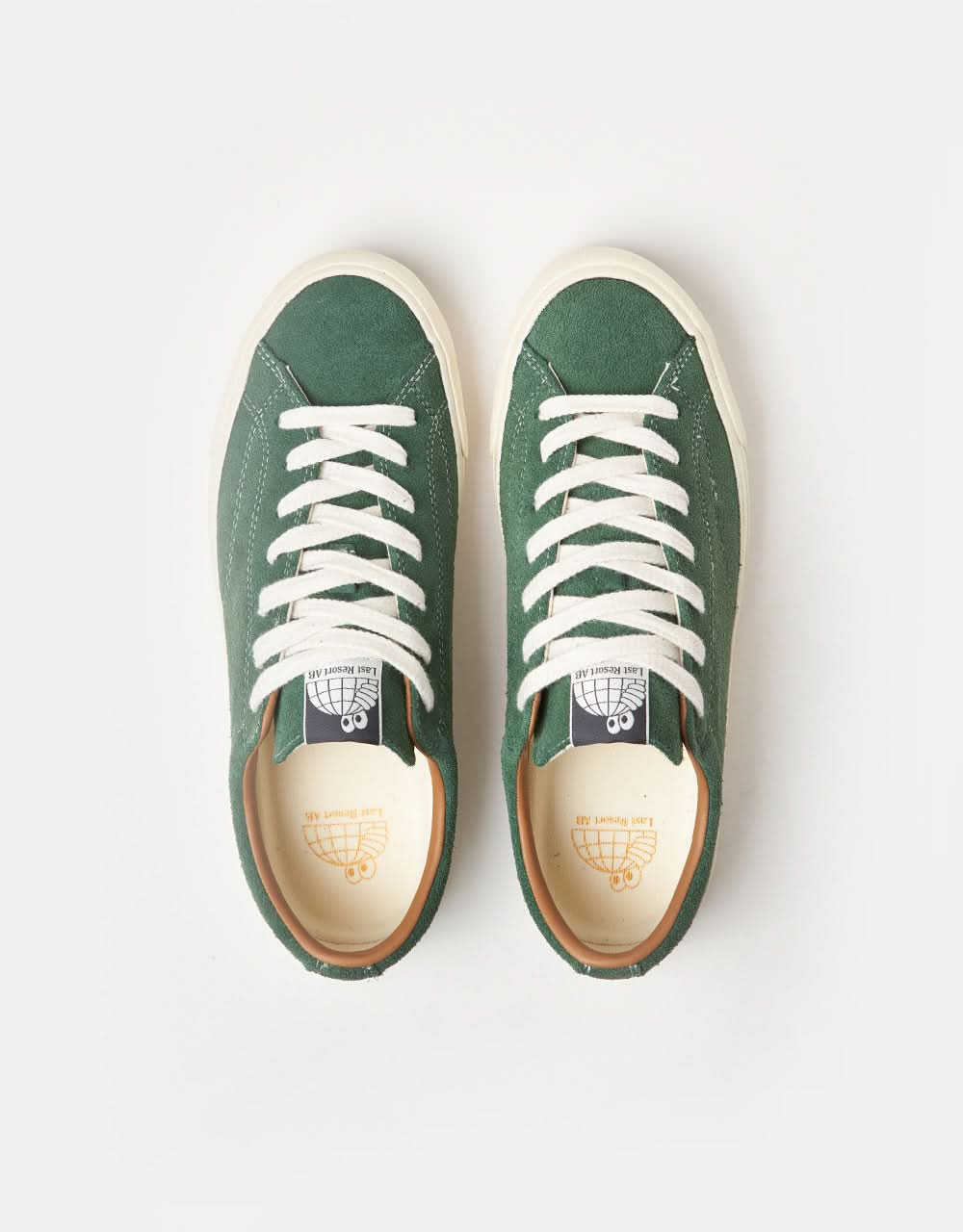 Last Resort AB VM003 Lo Suede Skate Shoes - Elm Green/White