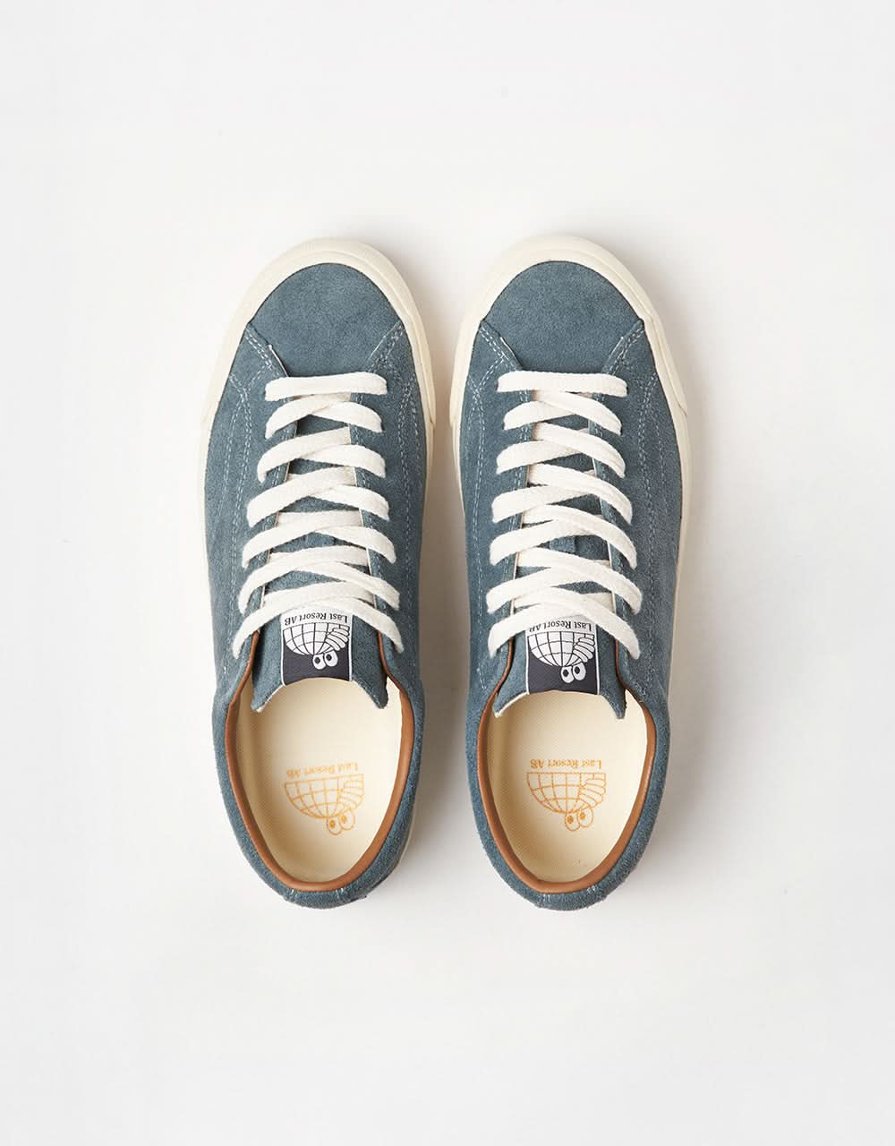 Last Resort AB VM003 Lo Suede Skate Shoes - Blue Mirage/White