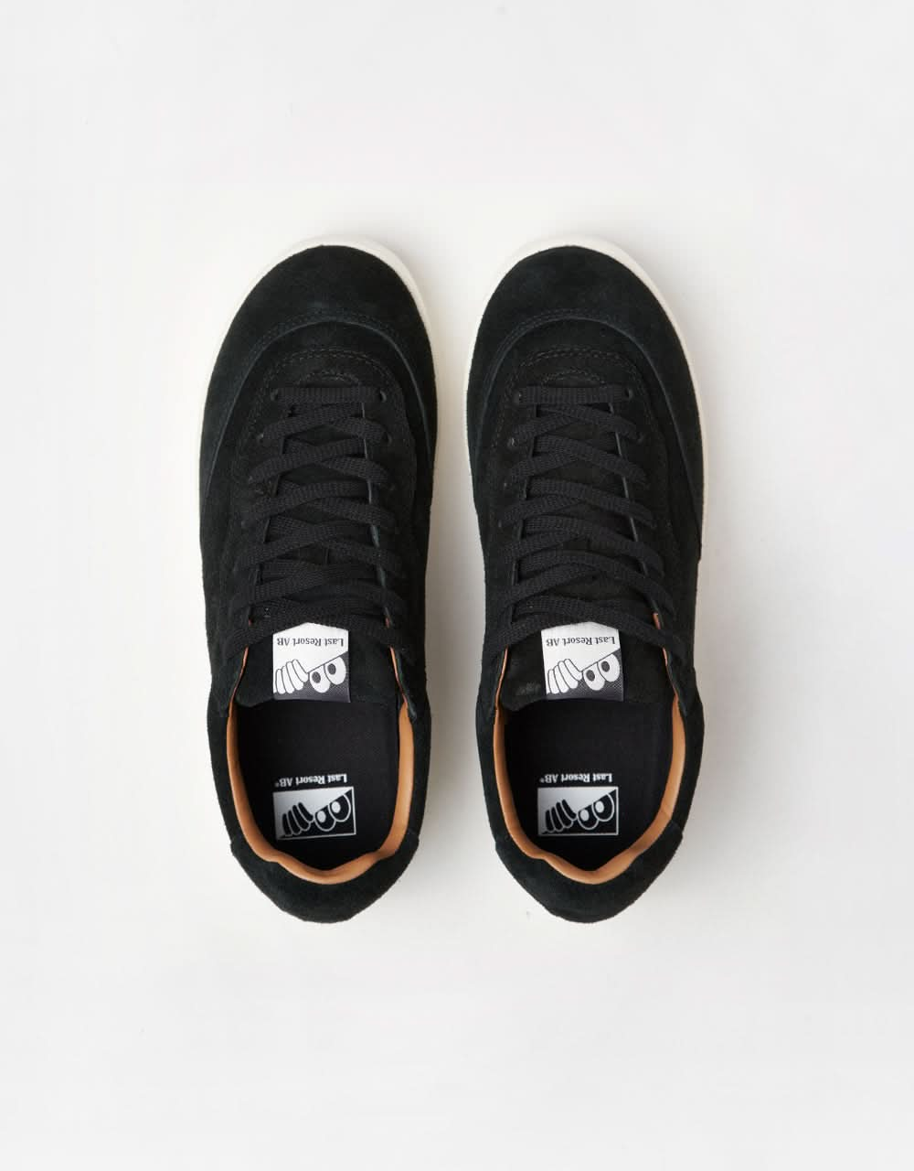 Last Resort AB CM001 Lo Suede Skate Shoes - Black/White