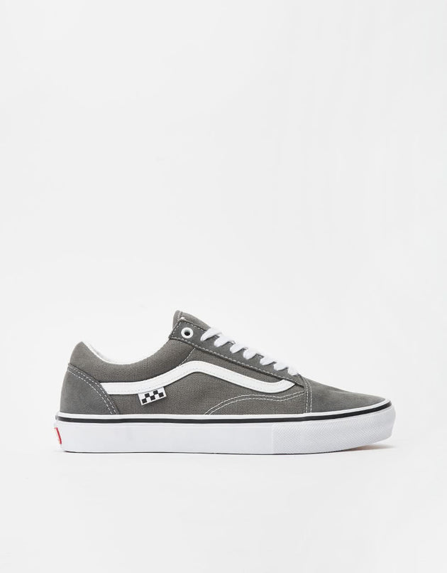 Vans Old Skool Skate Shoes - Pewter/White