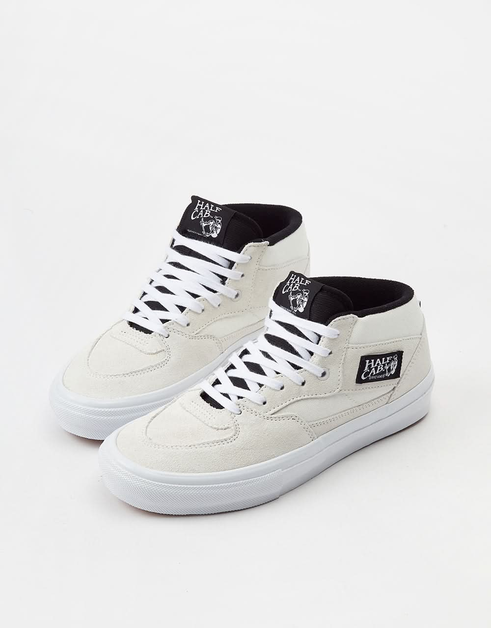 Vans Skate Half Cab Skate Shoes - White/Black