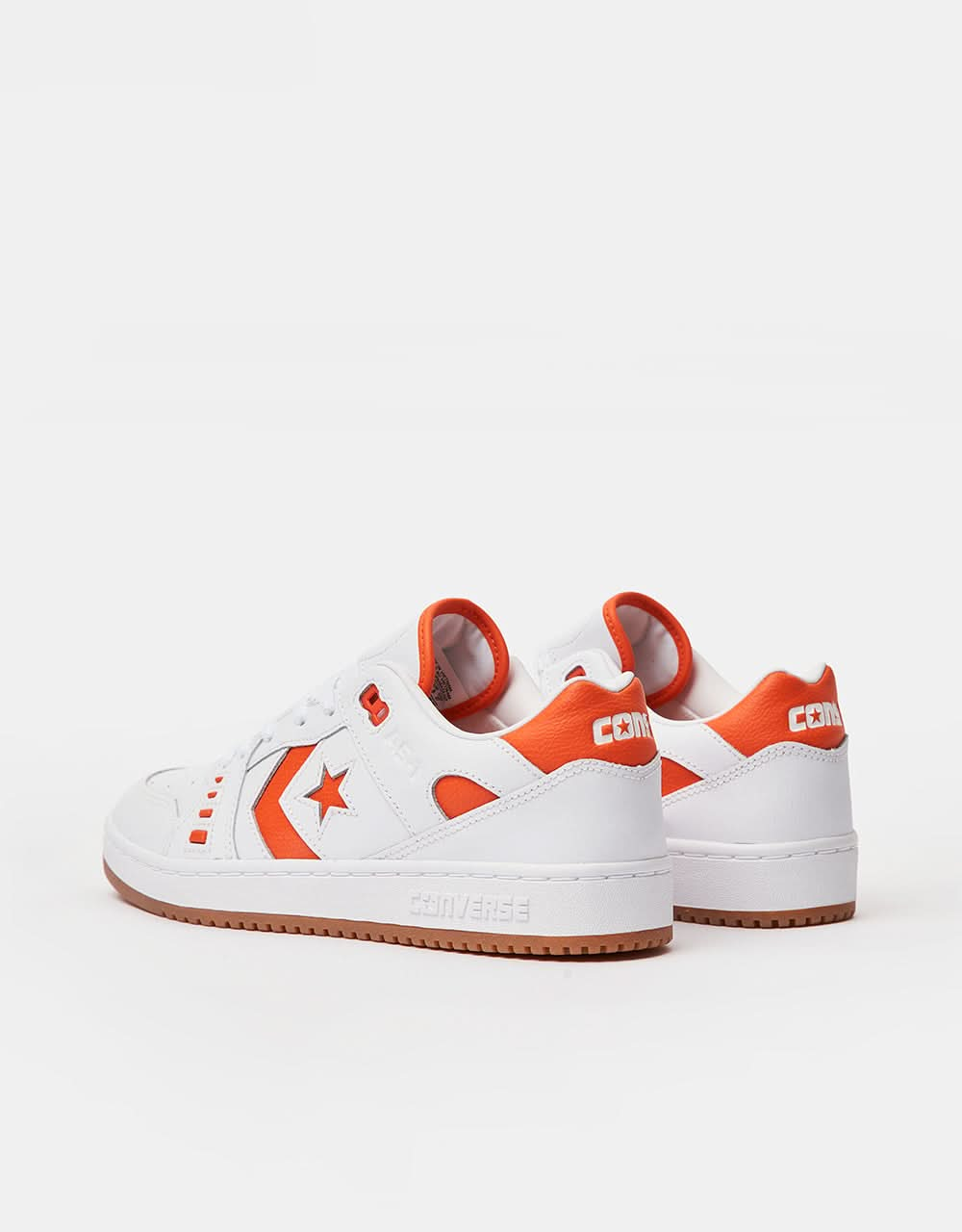 Converse AS-1 Pro Skate Shoes - White/Orange/White