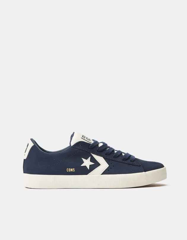 Converse Pro Leather Vulc Skate Shoes - Navy/Egret/Navy