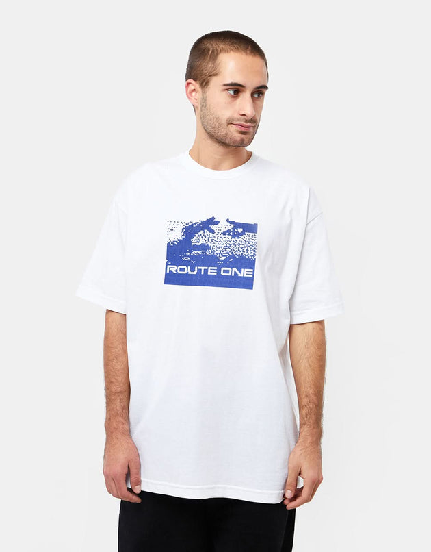 T-shirt di connessione Route One - bianca