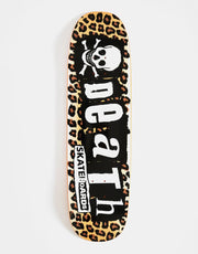 Death Punk Leopard Hybrid Shape Skateboard Deck - 8.9"