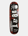 Death Punk Tartan Hybrid Shape Skateboard Deck - 8.9"