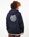 Santa Cruz x Thrasher Womens Flame Dot Pullover Hoodie - Navy