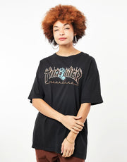 Santa Cruz x Thrasher Damen Screaming Flame Logo T-Shirt – Pigment Black