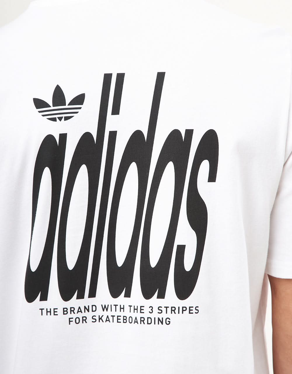 adidas 4.0 Stretched Logo T-Shirt - White/Black