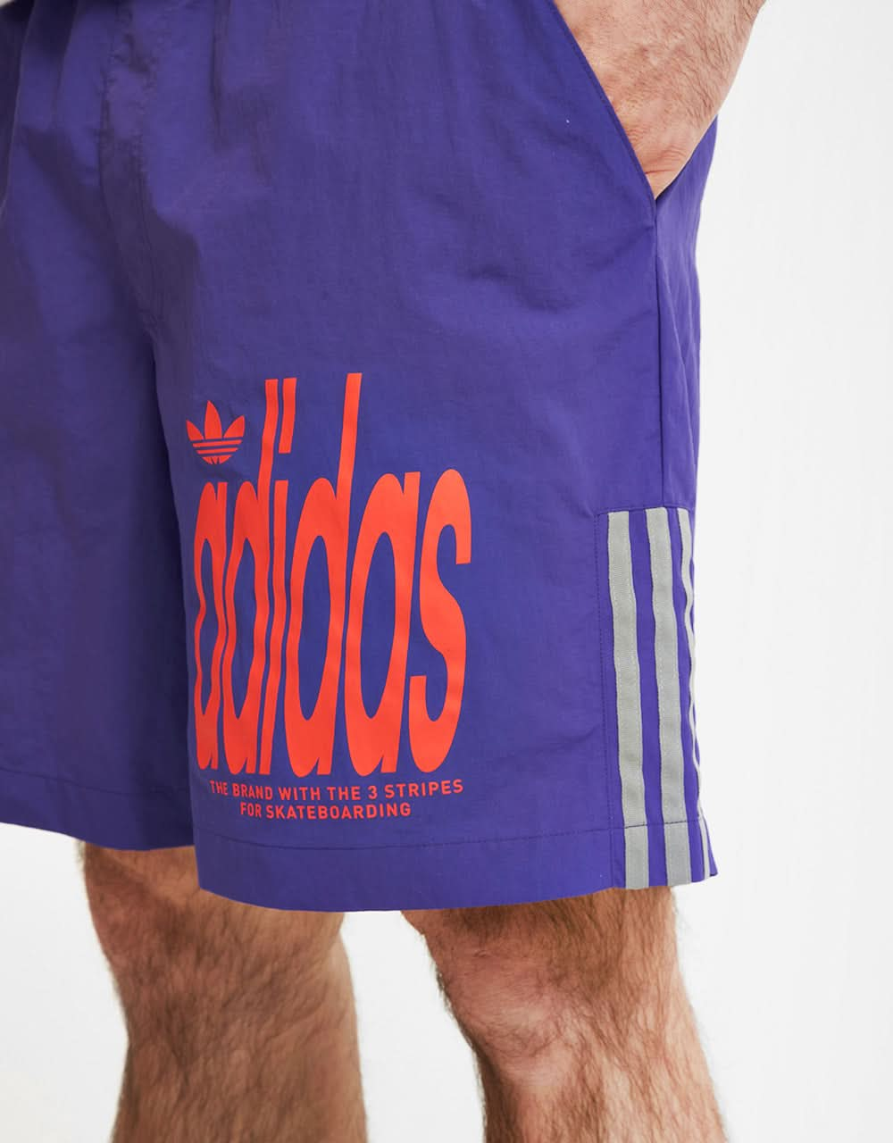 Pantalón corto de agua adidas Graphic - Morado colegial/Gris tres