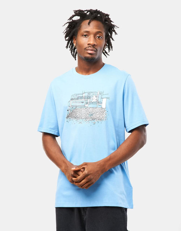 adidas x Henry Jones Nora T-Shirt - Light Blue/Multicolor