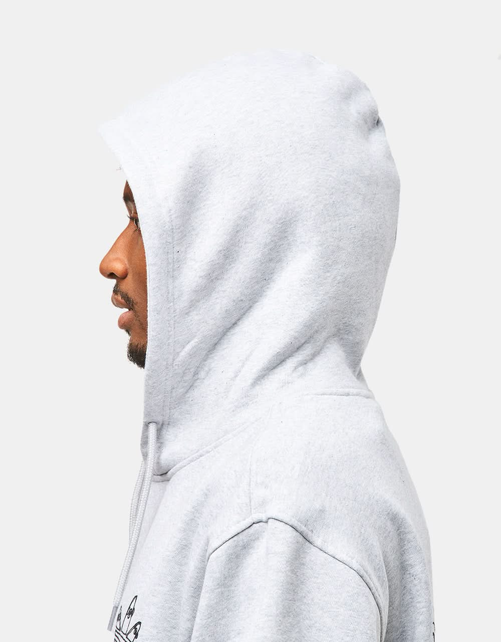 adidas x Henry Jones Pullover Hoodie - Light Grey Heather/Black