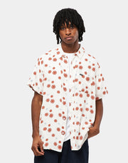 Brixton Charter Slub S/S Woven Shirt - Off White Sol