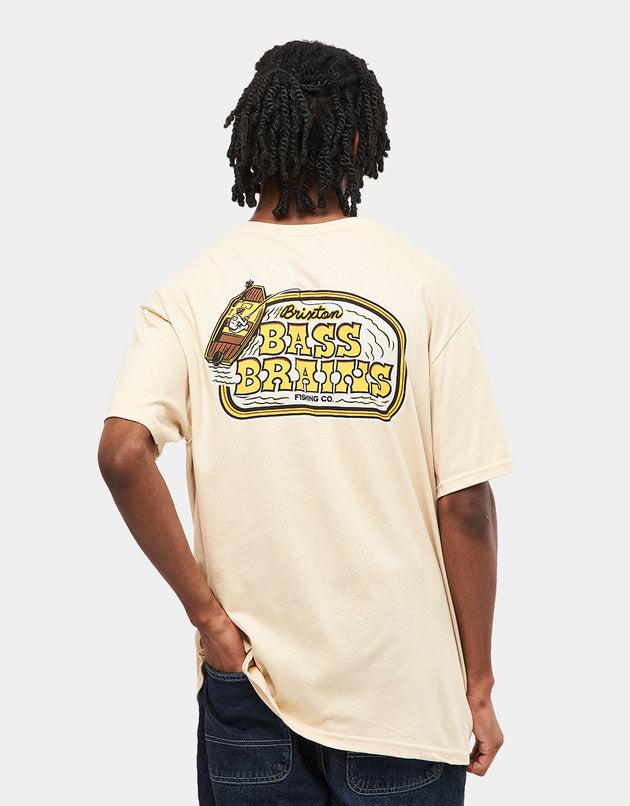 Brixton Bass Brains Boat T-Shirt - Cream