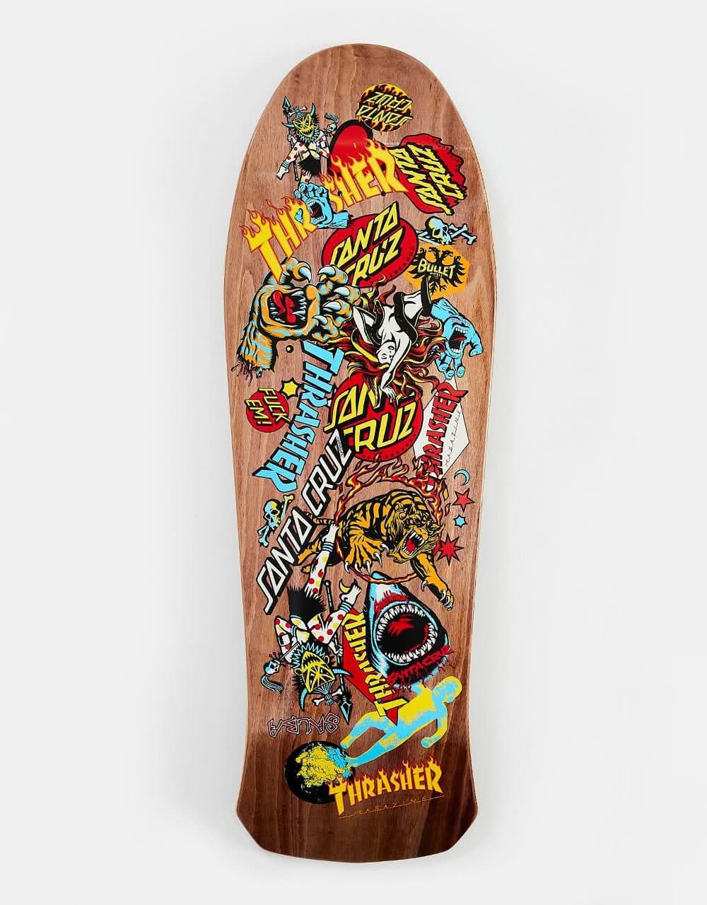 Santa Cruz x Thrasher Salba Oops Skateboard Deck - 10.4"