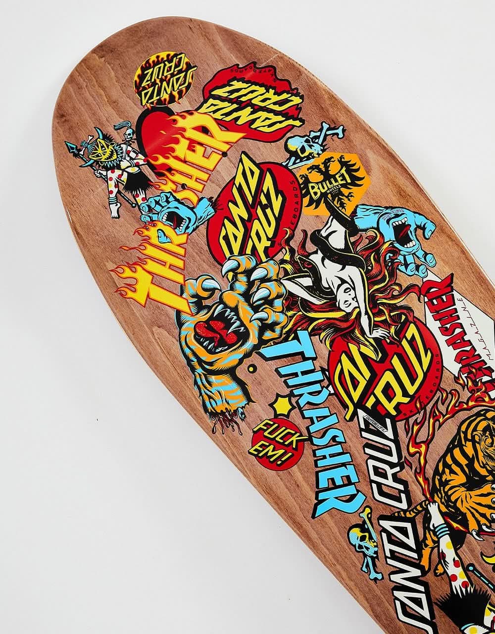 Santa Cruz x Thrasher Salba Oops Skateboard Deck - 10.4"