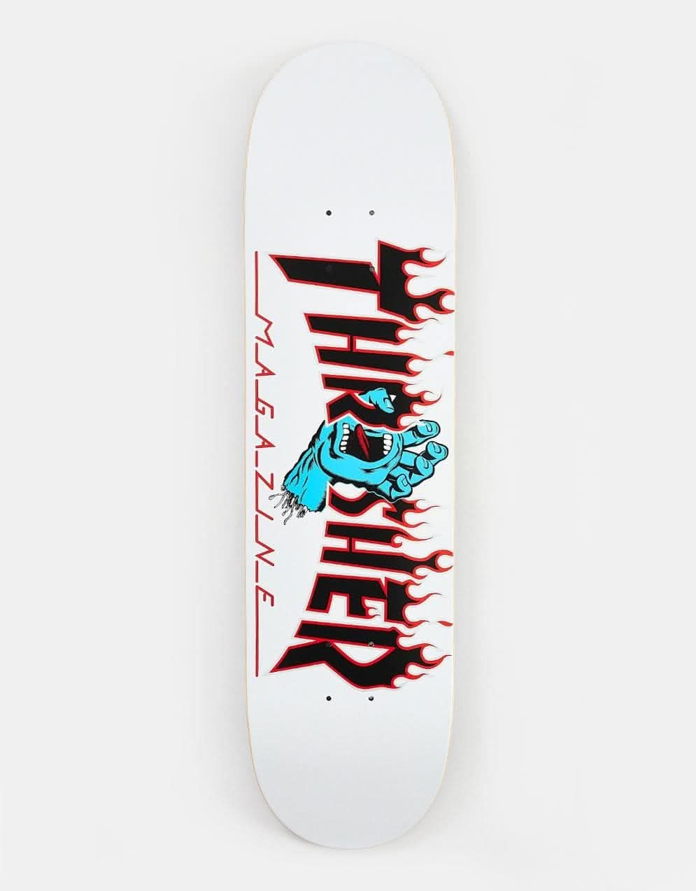 Santa Cruz x Thrasher Screaming Flame Logo Skateboard Deck - 8"