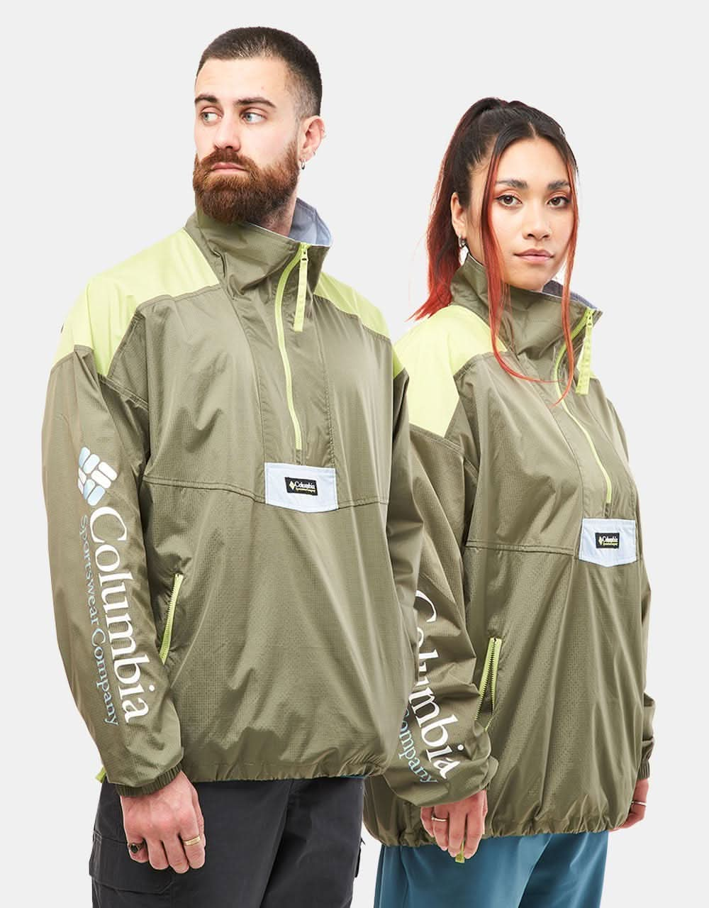 Columbia Riptide™ Anorak - Stone Green/Napa Green/Whisper