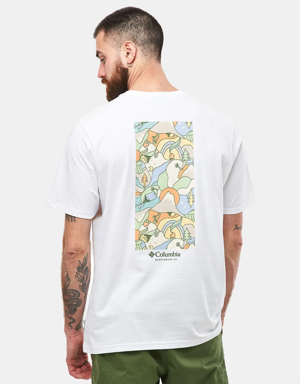 Columbia Explorers Canyon™ Back T-Shirt - White/Epicamp Graphic