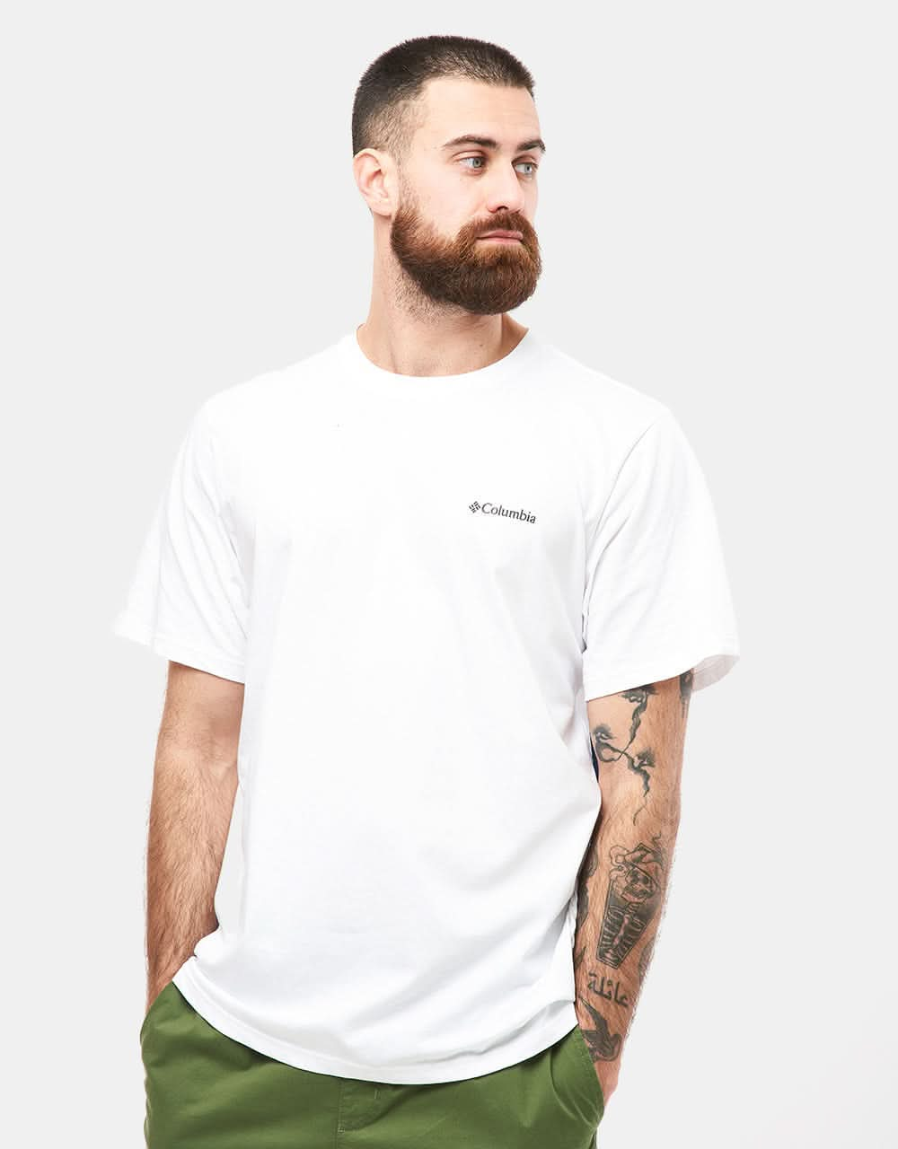 Columbia Rockaway River™ Back Graphic T-Shirt - White/Rocky Road