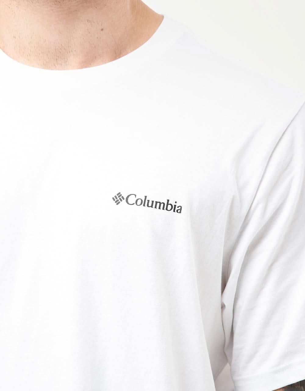 Columbia Rockaway River™ Back Graphic T-Shirt - White/Rocky Road