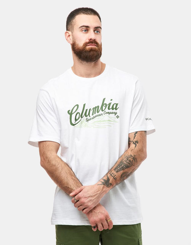 Columbia Rockaway River™ T-Shirt - White/Scripted Scene