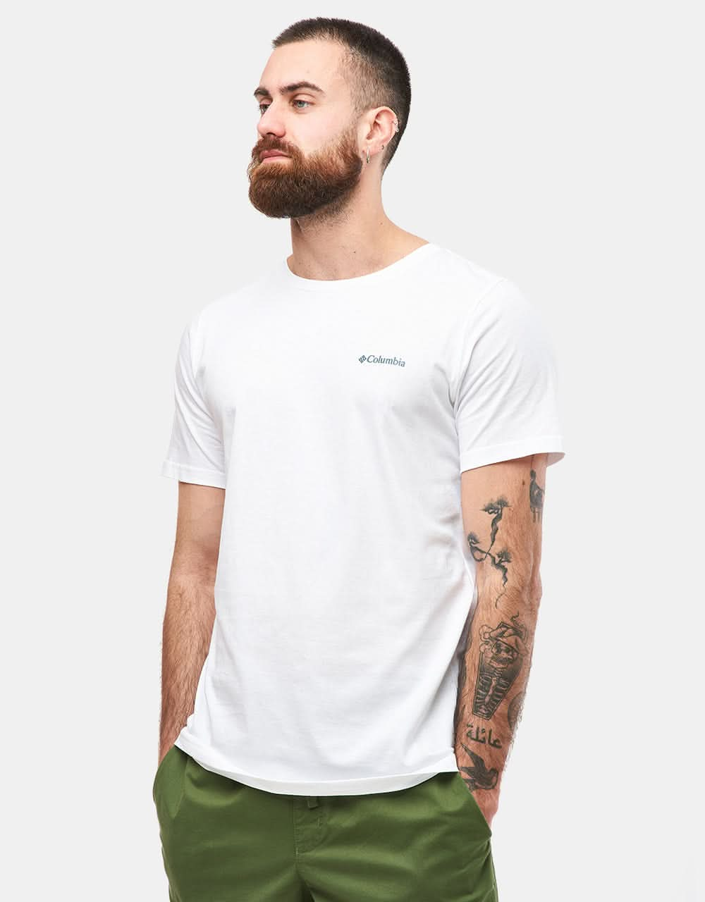 Columbia Rapid Ridge™ Back Graphic T-Shirt - White/Tonal Treescape