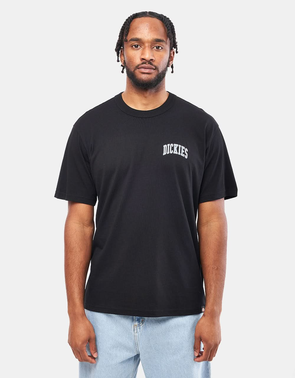 Dickies Aitkin Chest T-Shirt - Noir/Bleu Couronne