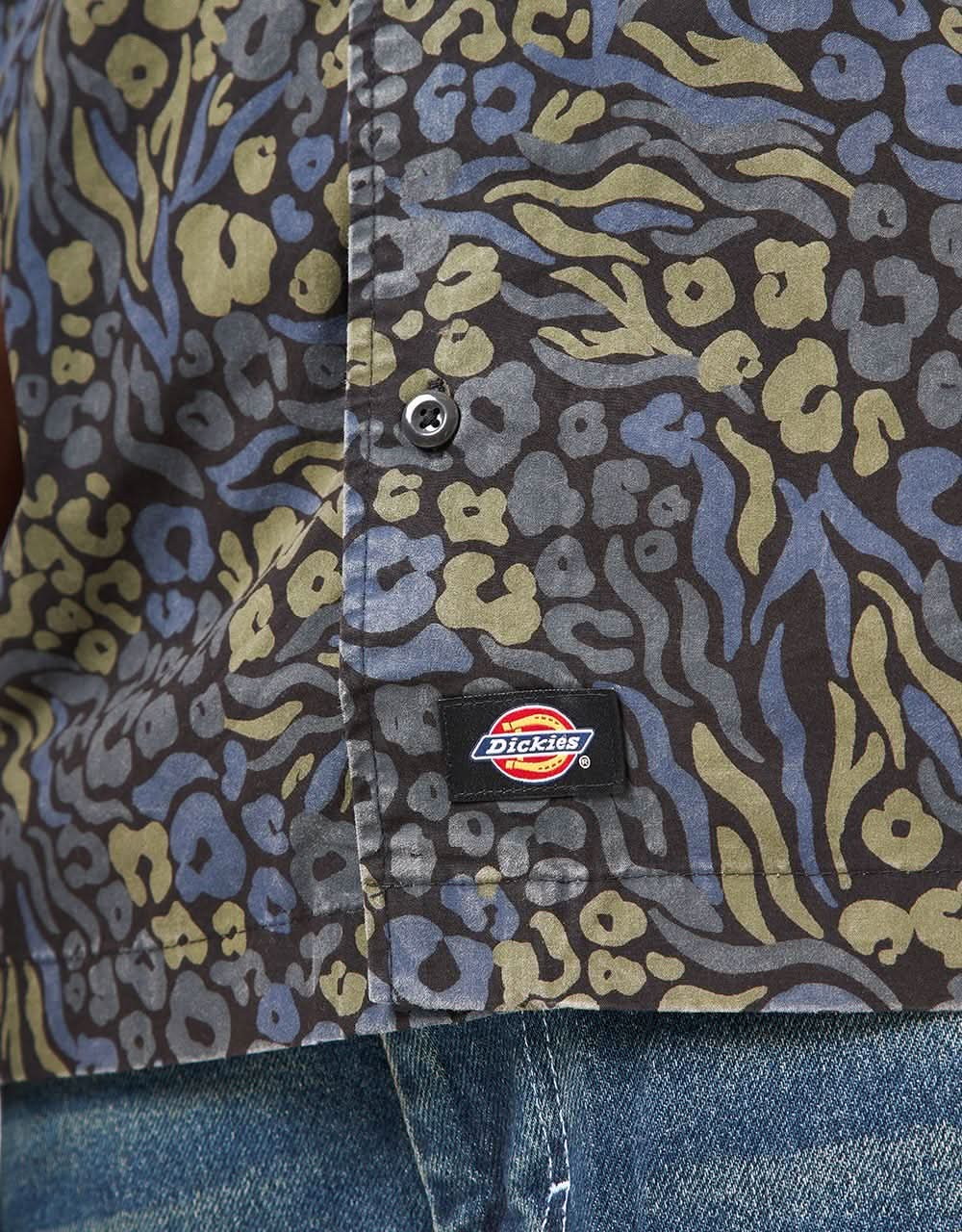 Dickies Saltville S/S Shirt - Heritage Print Camo Blue