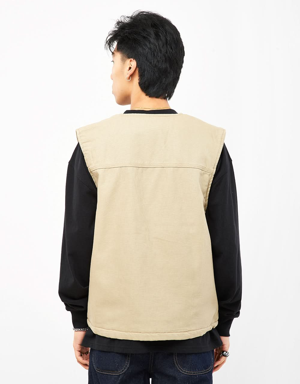 Dickies Duck Canvas Summer Vest - Stone Washed Desert Sand