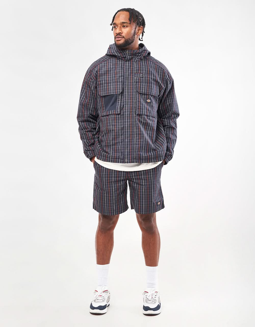 Dickies Surry Jacke – Outdoor Check Navy