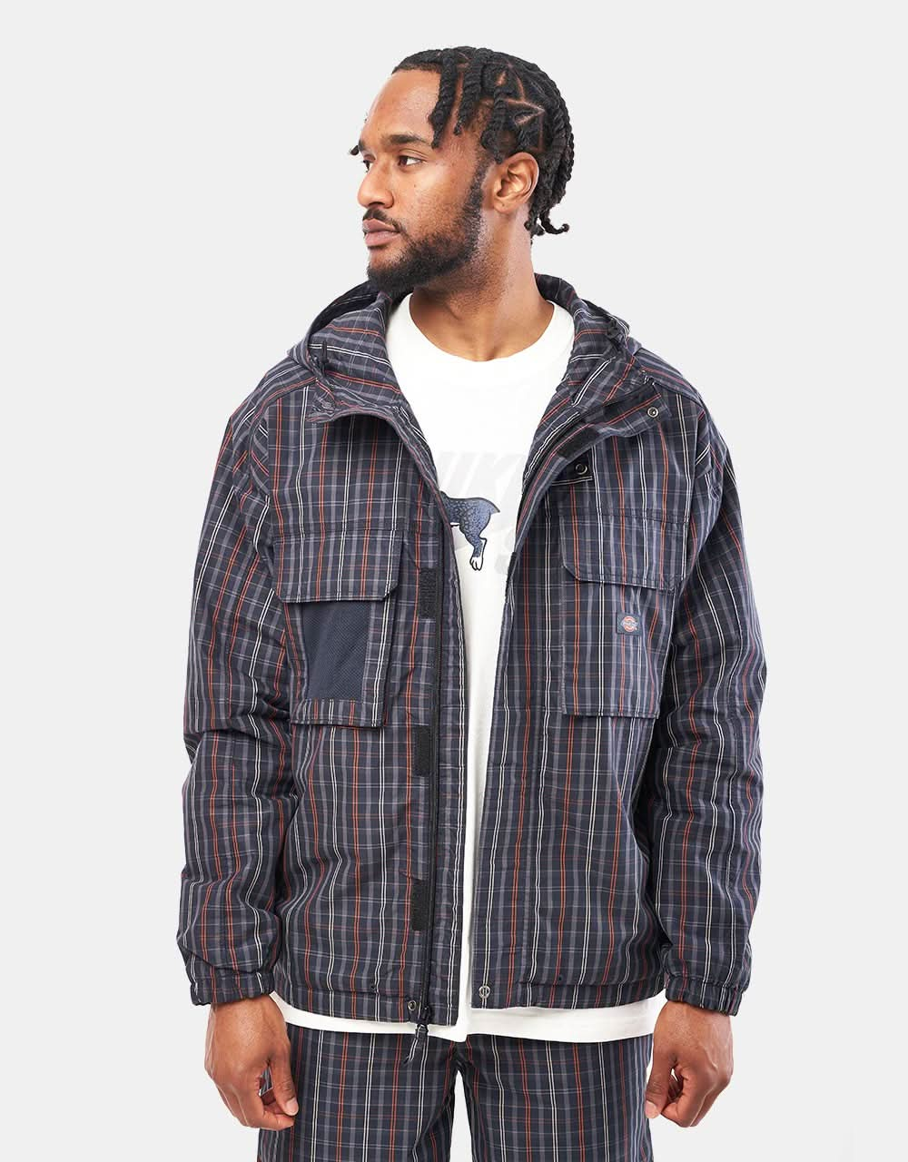 Dickies Surry Jacke – Outdoor Check Navy