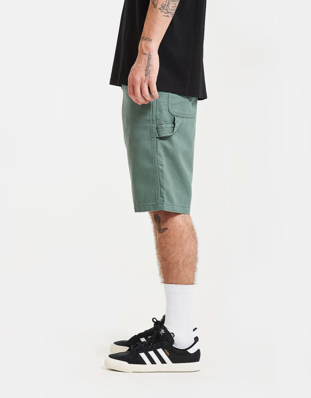 Pantaloncini Dickies Duck Canvas - Foresta scura slavata