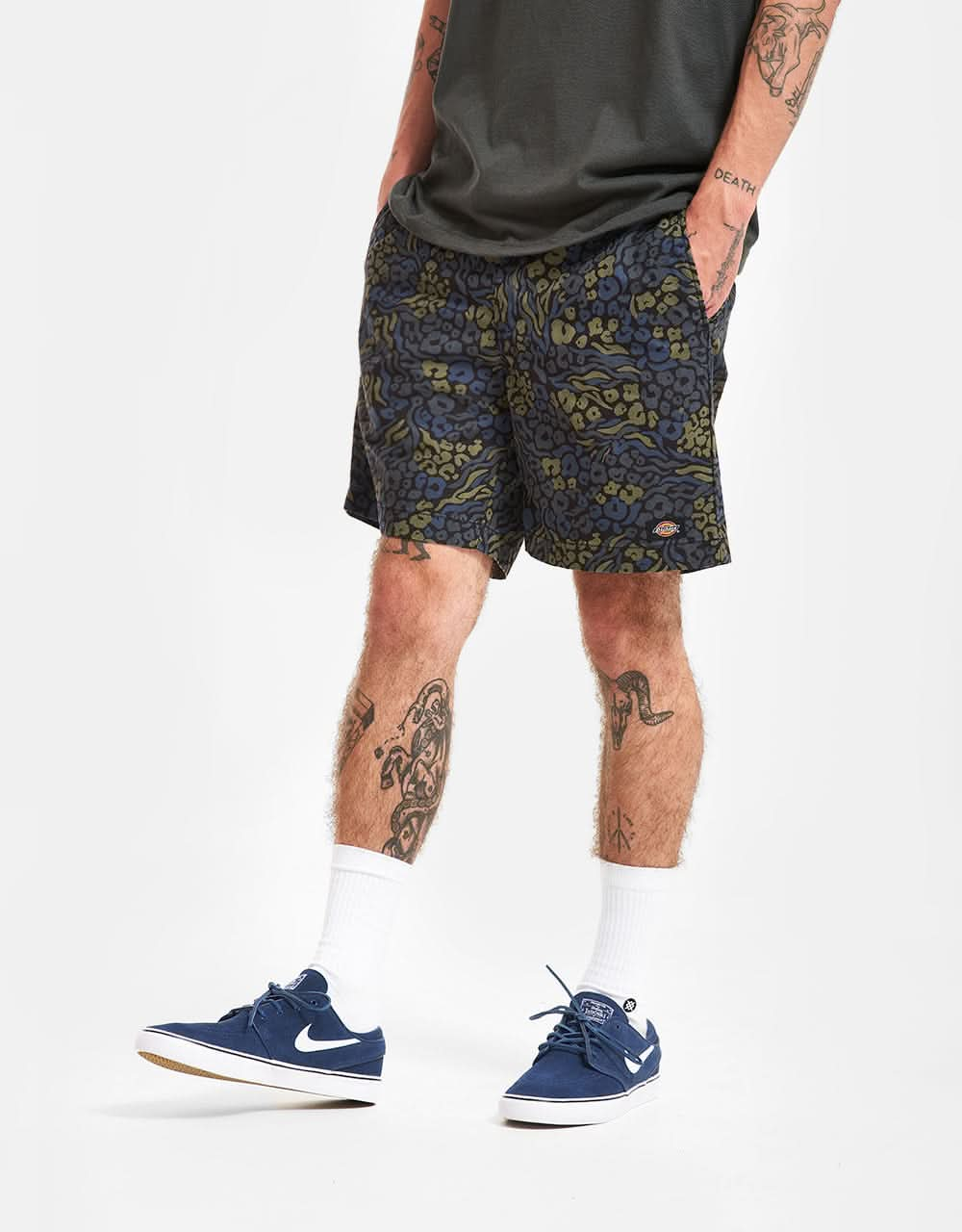 Dickies Saltville Short - Heritage Print Camo Blue