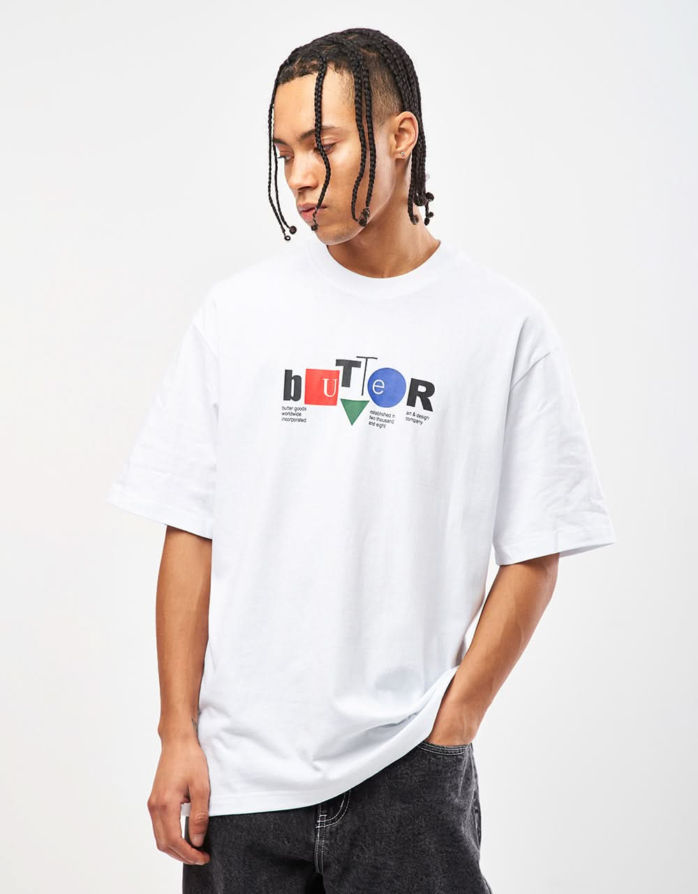 Butter Goods Design Co T-Shirt – Weiß