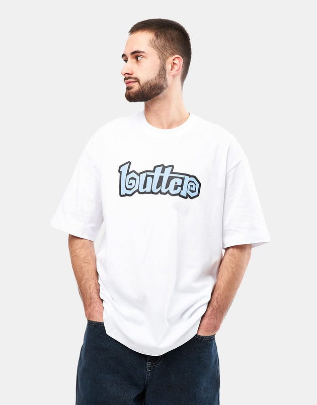 Camiseta con estampado de remolino de Butter Goods - Blanco