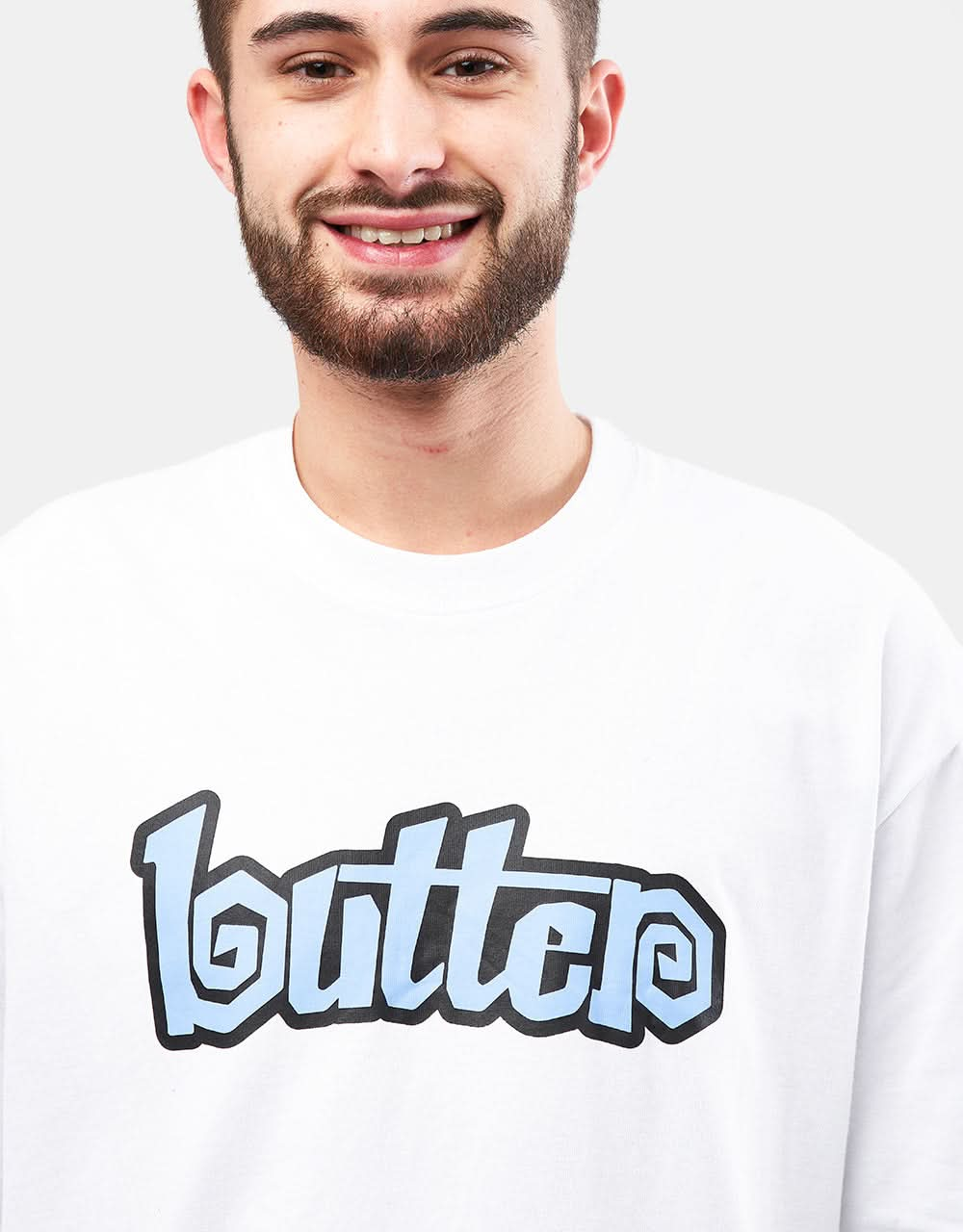 Camiseta con estampado de remolino de Butter Goods - Blanco