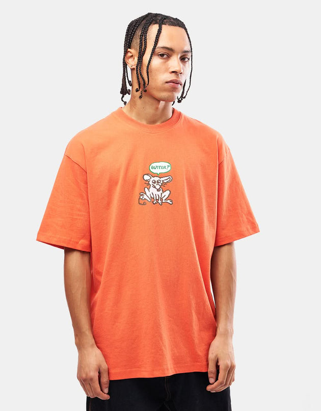 Butter Goods Rodent T-Shirt - Coral