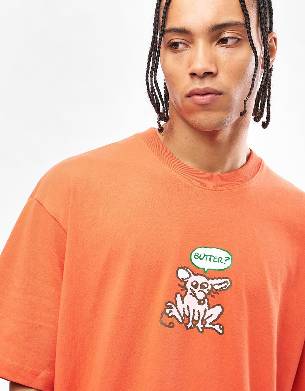 Butter Goods Rodent T-Shirt - Coral