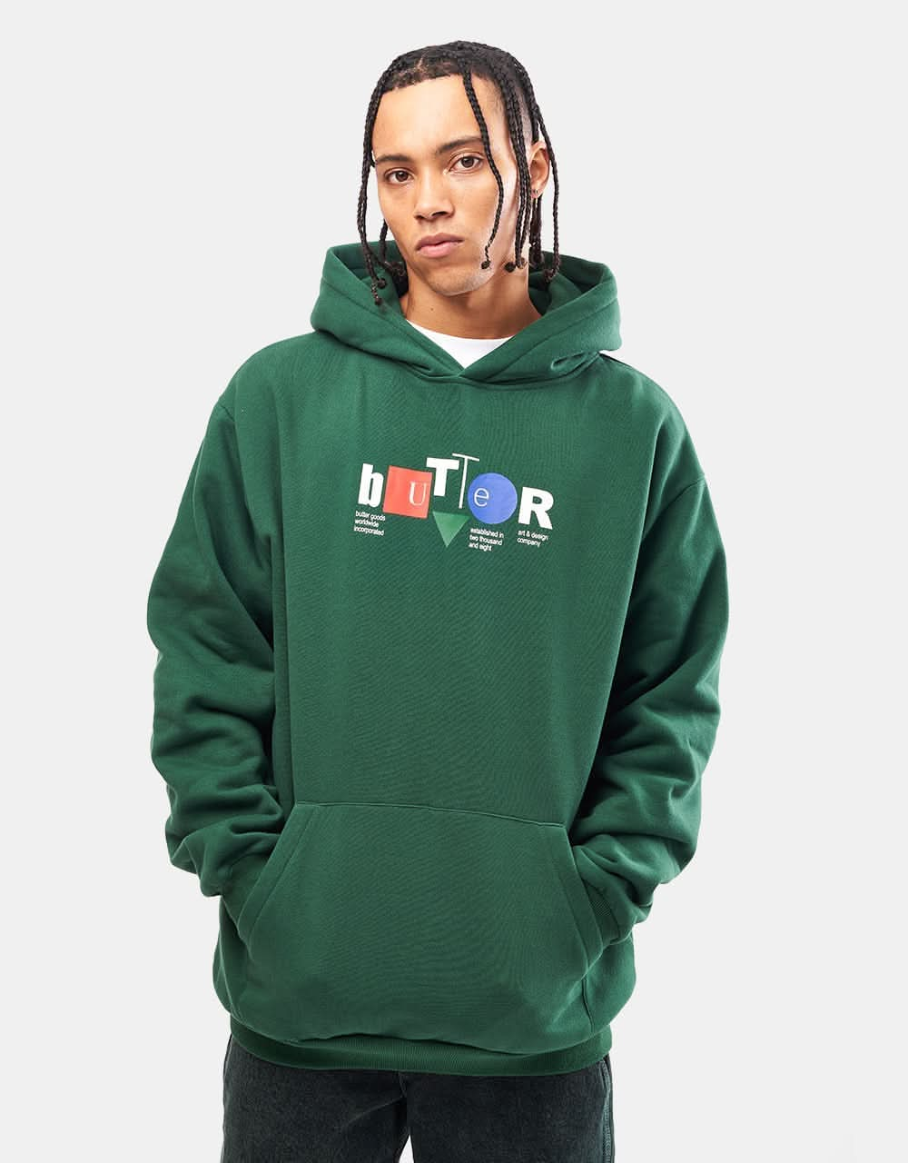 Butter Goods Design Co Pullover Hoodie - Forest Green