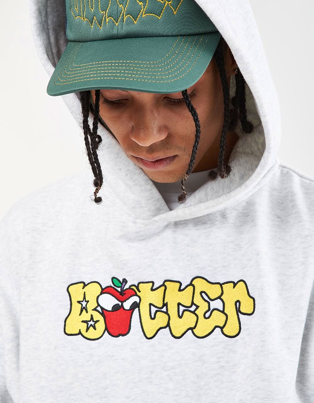 Felpa con cappuccio e pullover Big Apple di Butter Goods - Ash