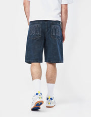 Short en jean appliqué Butter Goods - Acid Indigo