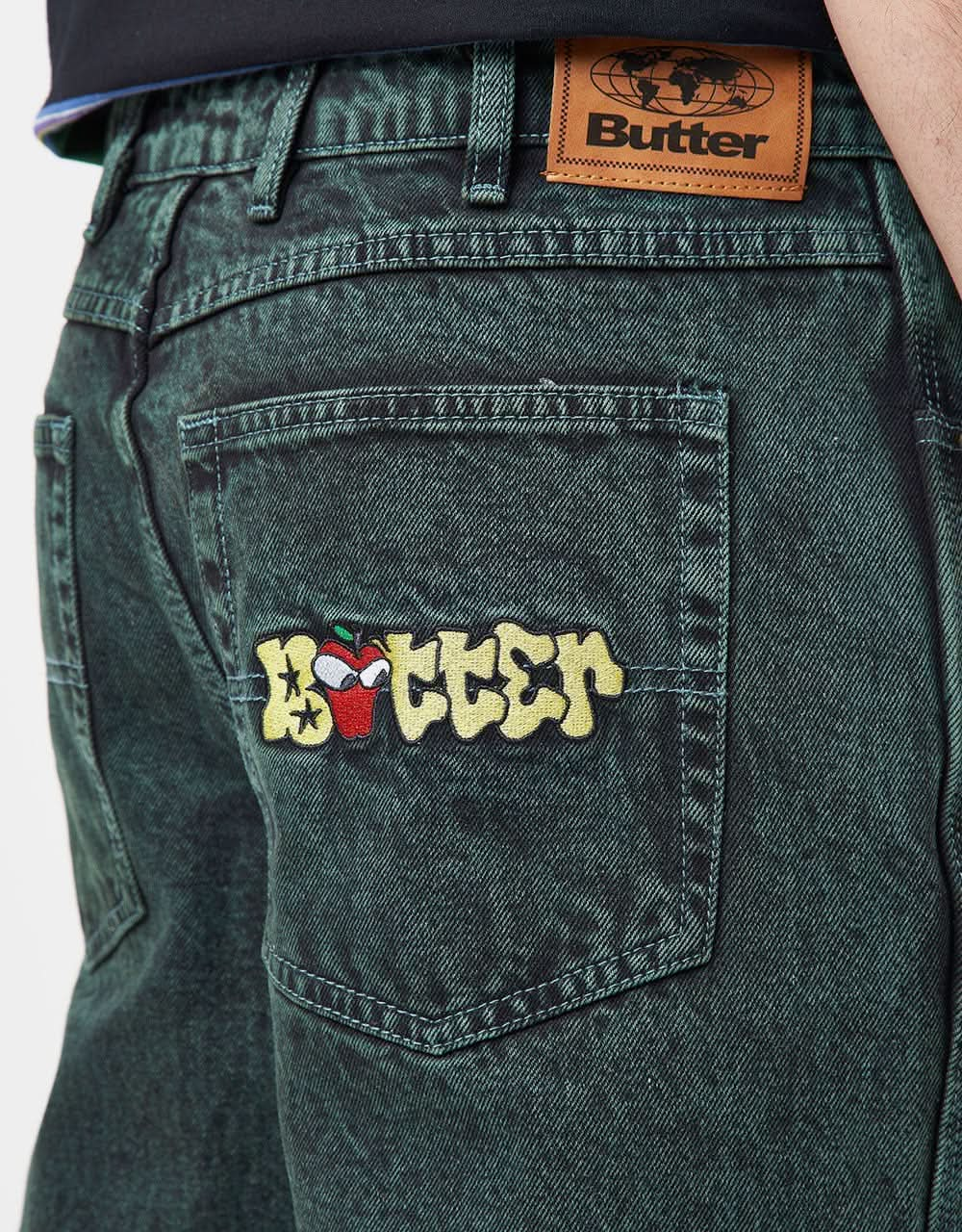 Butter Goods Big Apple Denim Jeans - Acid Fern