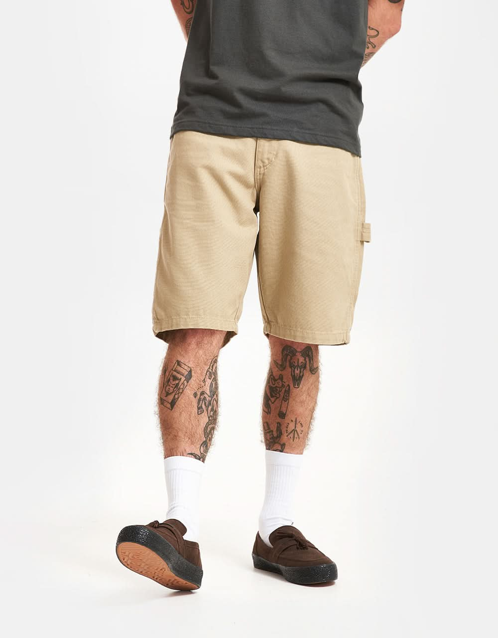 Short en toile de canard Dickies - Stone Washed Desert Sand